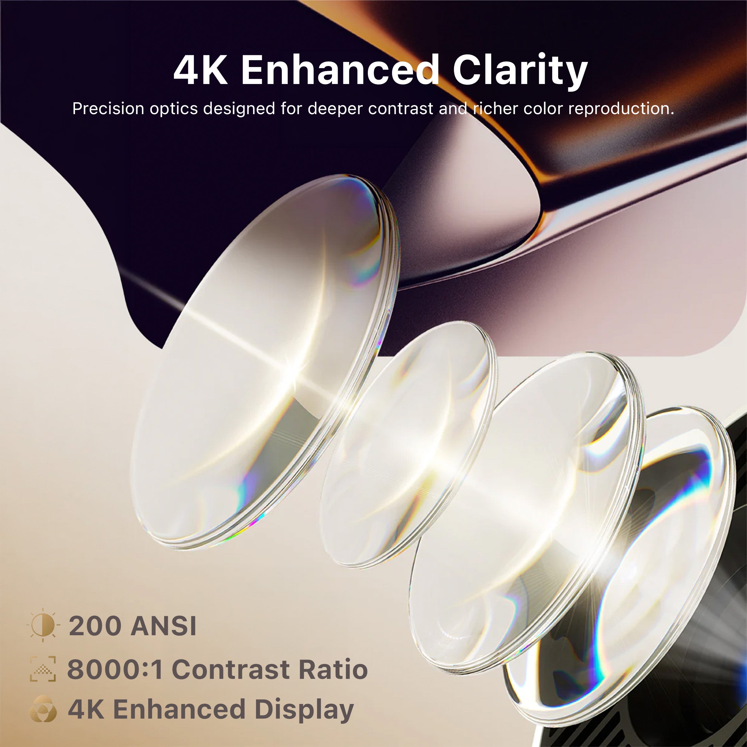 UltraView™ 4K Enhanced Smart Projector