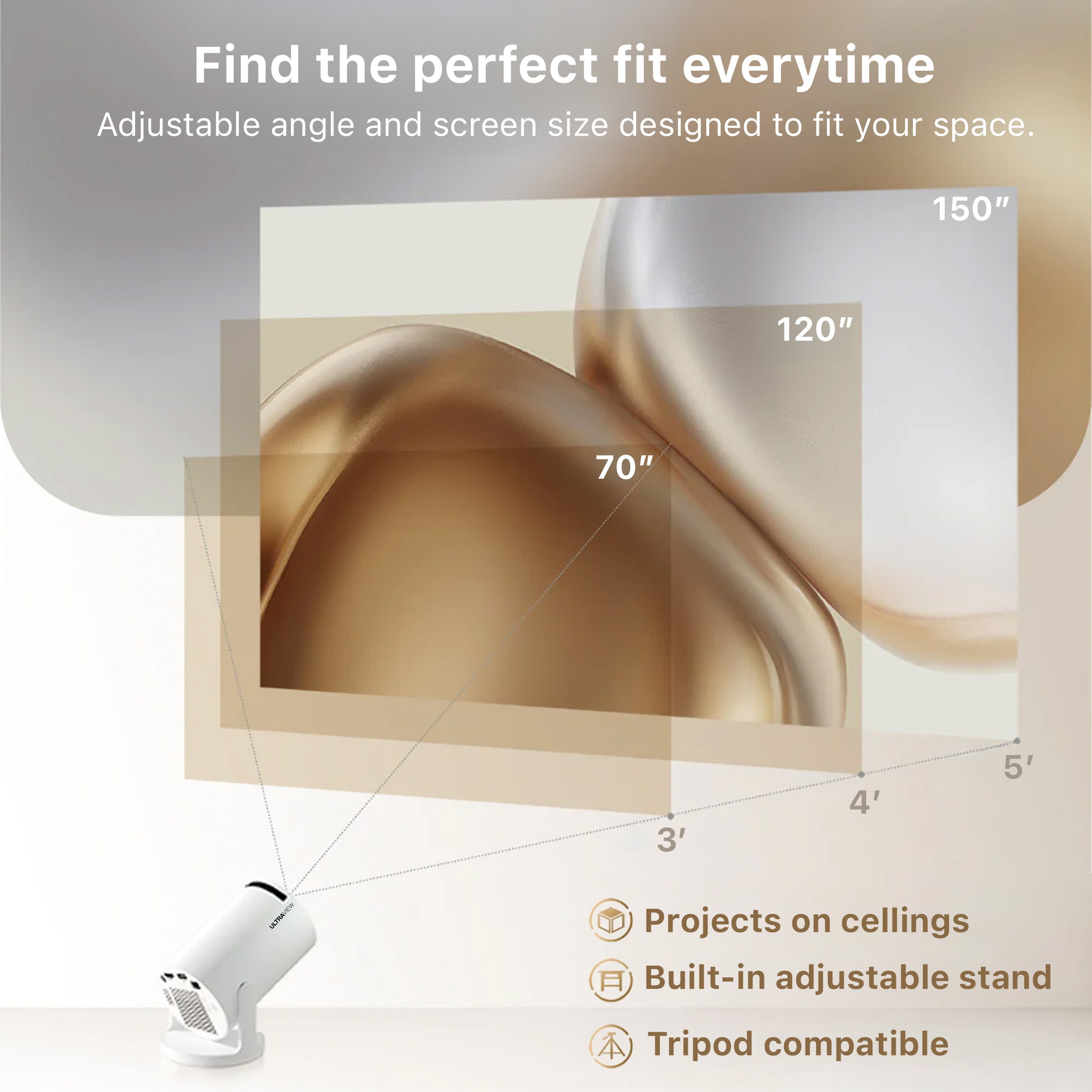 UltraView™ 4K Enhanced Smart Projector
